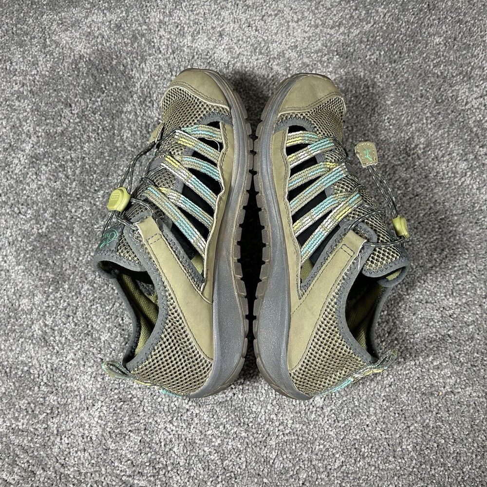 Chaco Outcross 2 Kids Size 4 Khaki Green Waterproof Outdoor Trail Shoes Shoes - Picture 8 of 12